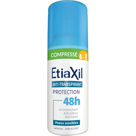 Etiaxil Antitranspirant Matige Transpiratie 48h Bescherming Gecomprimeerde Gevoelige Huid 100ml