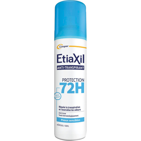 Etiaxil Anti-Transpirant Bescherming Gevoelige Huid 72u Aerosol 150ml