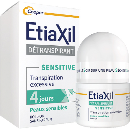 Etiaxil Deodorant Antitranspirant Overmatige Okseltranspiratie Sensitive 4 Dagen Bescherming 15ml