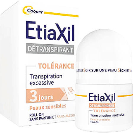 Etiaxil Anti-Transpirant Deodorant Overmatig Transpireren Tolerantie 3-Daag Bescherming 15ml