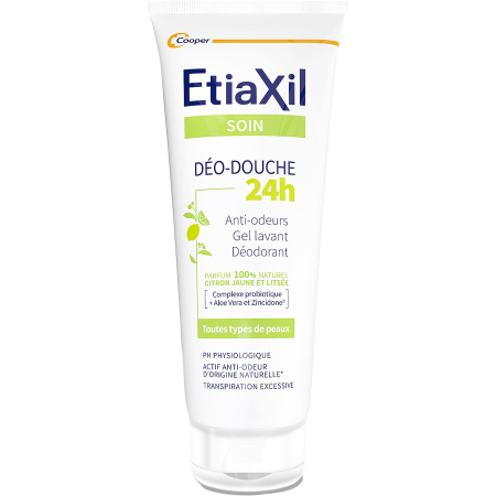 Etiaxil Deo-Douche 24h Overmatige Transpiratie Gele Citroen En Litsea Deo-Reinigingsgel Tube 200ml
