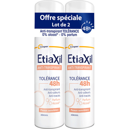Etiaxil Anti-Transpirant Matige Transpiratie Oksels Tolerantie 48h 2x150ml