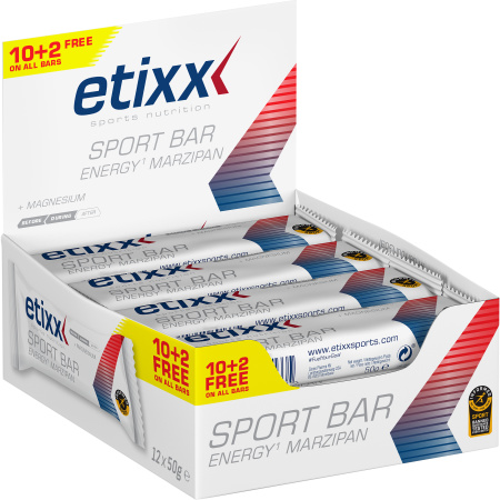 Etixx Energy Marzipan Sport Bar Energierepen Marsepein 12x50g aanbieding