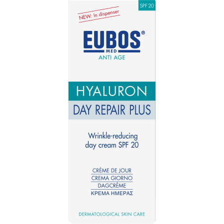 Eubos Anti-Age Hyaluron Day Repair Plus SPF20 Anti-Rimpel Dagcreme Pompfles 50ml