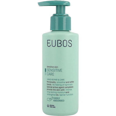Eubos Sensitive Care Herstellende En Beschermende Handcreme Gevoelige Huid Pompfles 150ml