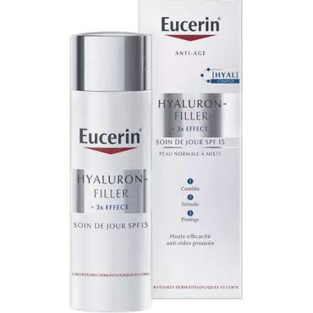 Eucerin Hyaluron-Filler + 3x Effect Dagverzorging SPF15 Normale Tot Gemengde Huid 50ml
