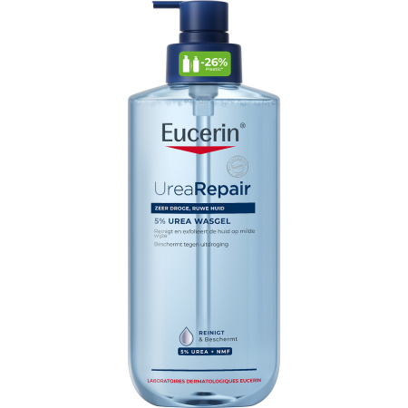 Eucerin UreaRepair Reinigingsgel 5% Ureum Ponpfles 400ml