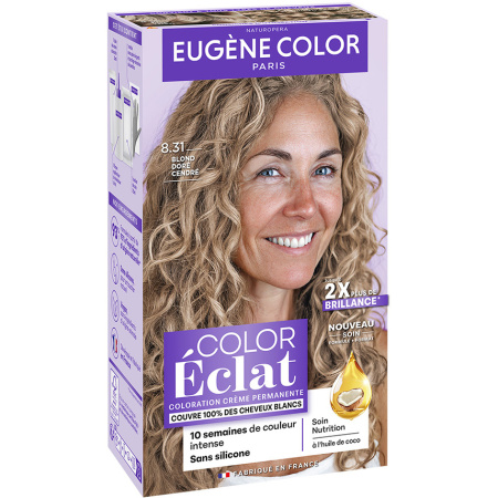 Eugène Color Permanente Haarkleuring 8.31 Goud Asblond 1 Kit