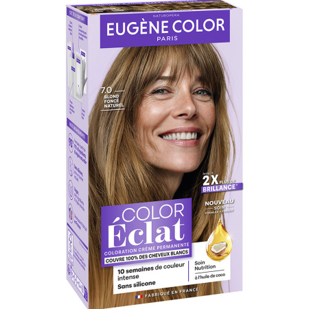 Eugène Color Permanente Haarkleuring 7.0 Natuurlijk Donkerblond 1 Kit