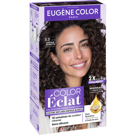 Eugène Color Permanente Haarkleuring 5.3 Hazelnoot Kastanjebruin 1 Kit