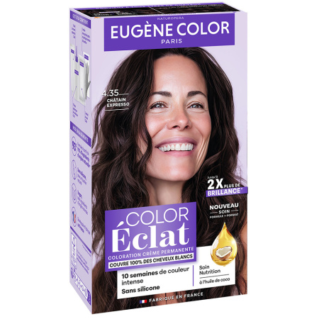 Eugène Color Permanente Haarkleuring 4.35 Espresso Kastanjebruin 1 Kit