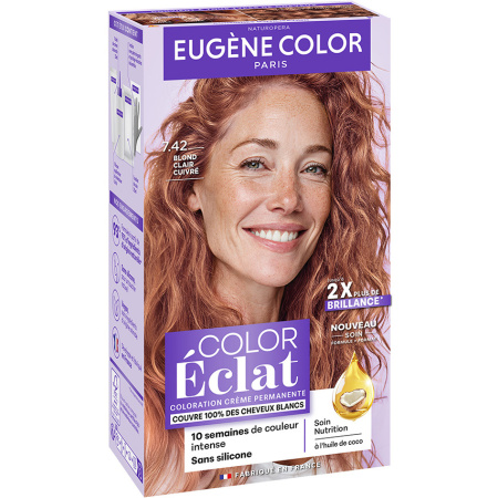Eugène Color Permanente Haarkleuring 7.42 Koper Lichtblond 1 Kit