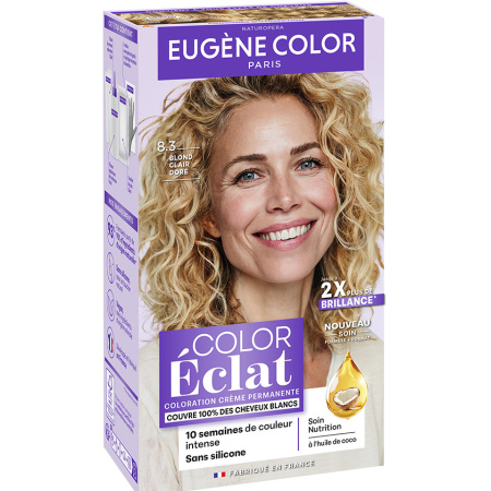 Eugène Color Permanente Haarkleuring 8.3 Goud Lichtblond 1 Kit