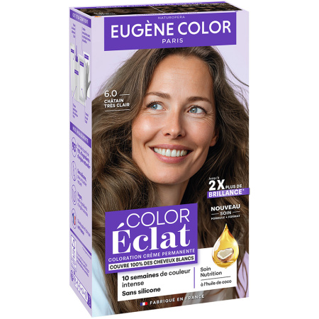 Eugène Color Permanente Haarkleuring 6.0 Zeer Licht Kastanjebruin 1 Kit