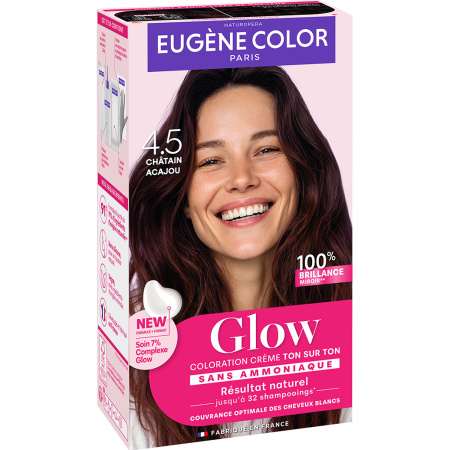 Eugène Color Toon-Op-Toon Haarkleuring 4.5 Mahonie Kastanjebruin 1 Kit