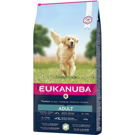 Eukanuba Volwassen Hond Grote Rassen Lam En Rijst 12kg