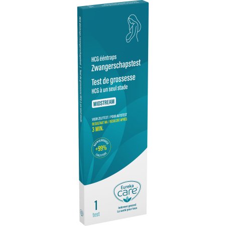 Eureka Care hCG Eénstaps Zwangerschapstest Midstream 1 Kit