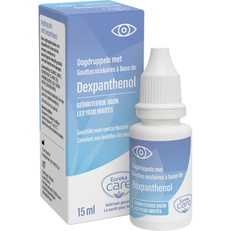 Eureka Care Oogdruppels Met Dexpanthenol En Provitamine B5 Geïrriteerde Ogen Druppelflacon 15ml
