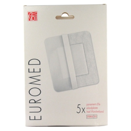 Euromed 10x10cm Eilandpleister Steriel 5Stuks