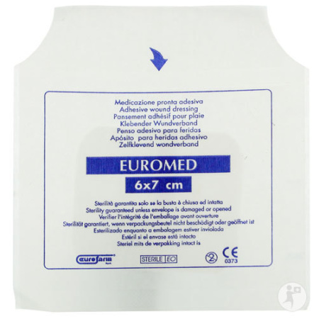 Euromed Zelfklevend Wondverband 6x7cm Steriel 1 Stuk