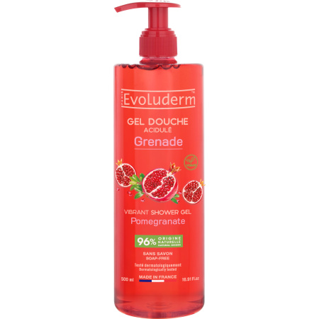 Evoluderm Friszure Douchegel Granaatappel 500ml