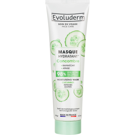 Evoluderm Hydraterend Masker Komkommer Tube 150g