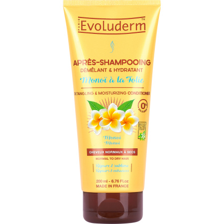 Evoluderm Ontwarrende En Hydraterende Conditioner Monoï À La Folie Normaal Tot Droog Haar Tube 200ml