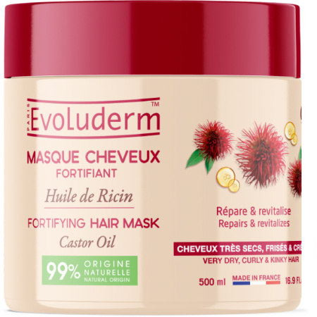 Evoluderm Versterkend Haarmasker Ricinusolie 500ml