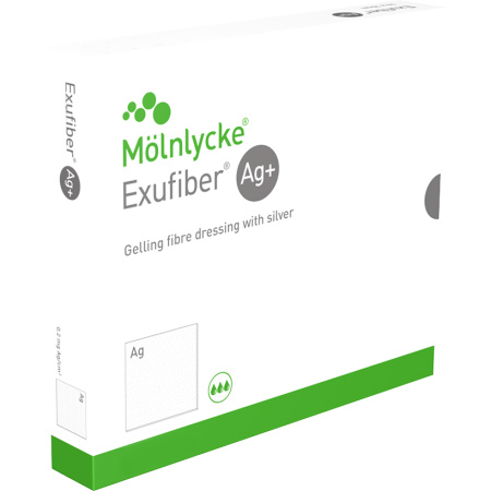 Exufiber Ag+ streng 4,5x20cm 10 Stuks