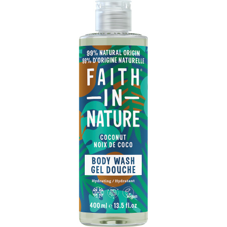 Faith In Nature Kokosnoot Douchegel Hydratant Fles 400ml