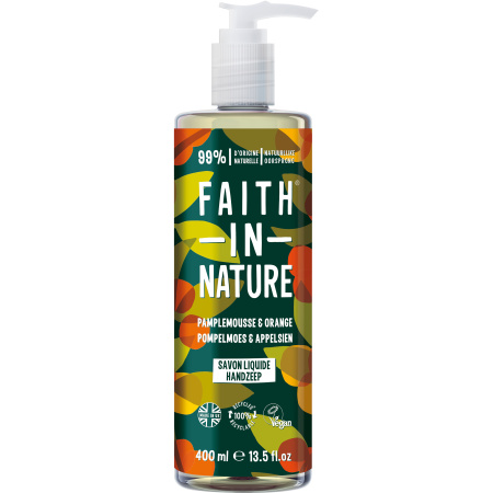 Faith In Nature Pampelmoes Sinaasappel Handzeep Pompfles 400ml