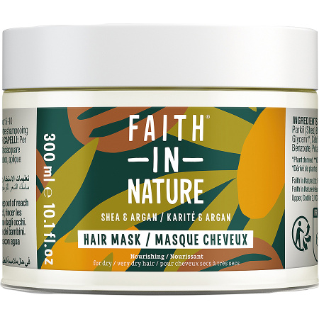 Faith In Nature Shea Argan Haarmasker Pot 300ml
