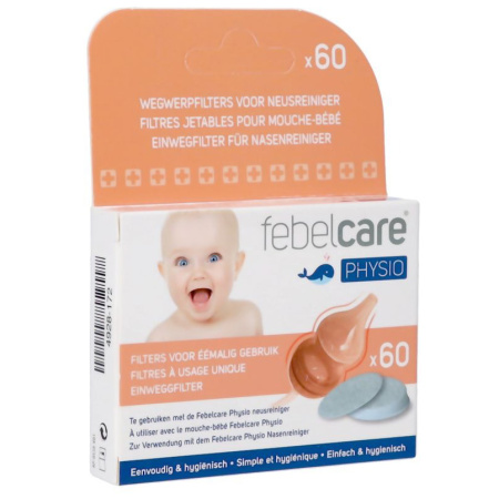 Febelcare Physio Filters Voor Neusreiniger Baby 60 Stuks