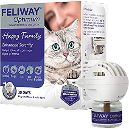 Feliway Optimum Feromoon Complex Dispenser + Navulling 48ml Kit 1
