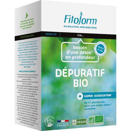Fitoform Ontgiftend Bio 5 Emunctories 20 Ampullen