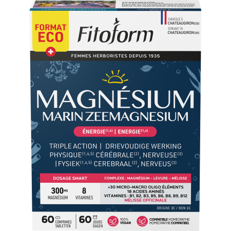 Fitoform Zeemagnesium + B1 + B6 + B9 Tabletten 60