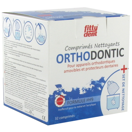 Fittydent Orthodontic Reinigingset + 32 Tabletten