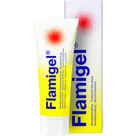 Flamigel Behandeling Zonnebrand/Schaafwonden/Brandwond /Post-Laser/-Tattoo/Beschadigde Huid 50g