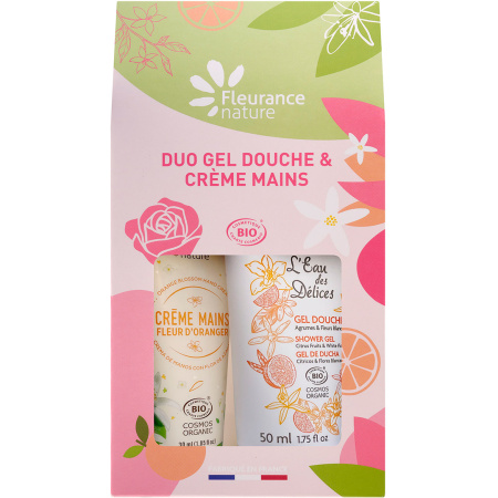Fleurance Nature Duo Citrus Douchegel 50ml + Handcrème Oranjebloesem 30ml 1 Kit