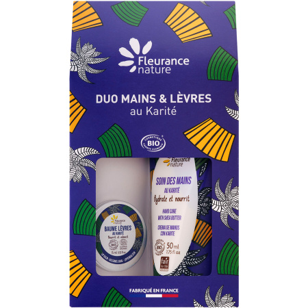 Fleurance Nature Duo Handen En Lippen Karité Handcrème 50ml + Lippenbalsem 15ml 1 Kit