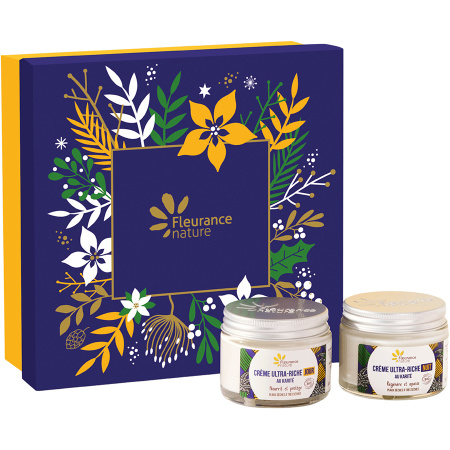 Fleurance Nature Koffertje Sheaboter Gezicht Droge Zeer Droge Huid Dagcrème 50ml + Nachtcrème 50ml