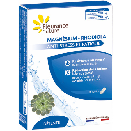 Fleurance Nature Magnesium Rhodiola 30 Capsules