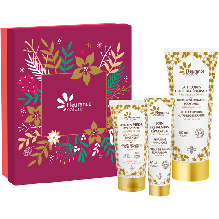 Fleurance Nature Set Royal Beauty Body Bio Lichaamsmelk 200ml + Handverzorging 50ml + Voetzorg 75ml