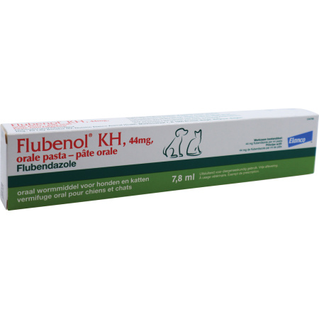 Flubenol KH Flubendazole 44mg Pasta Oraal Gebruik Worminfecties Honden En Katten Spuit 7,5ml