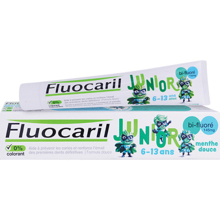 Fluocaril Junior Tandpasta 6-12 Jaar Pepermunt Tube 75ml