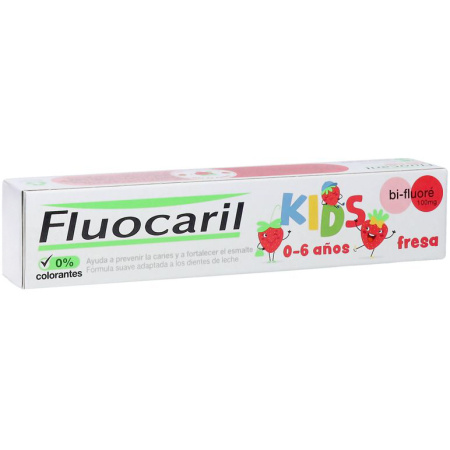 Fluocaril Kids Tandpasta Aardbei 0-6 Jaar 75ml