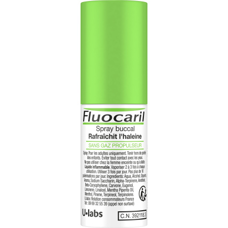 Fluocaril Mondspray Zonder Drijfgas 15ml
