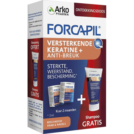 Forcapil Keratine+ 120 Capsules + Shampoo 200ml