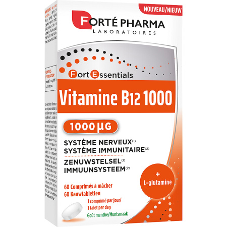 Forté Pharma Forté Essentials Vitamine B12 1000µg Zenuwstelsel En Immuunsysteem 60 Tabletten