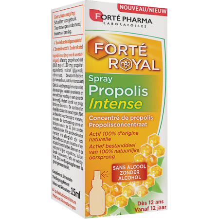 Forté Pharma Forte Royal Propolis Intense Spray Zonder Alcohol Fles 15ml